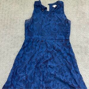 Xhilaration Blue A-Line Sleeveless Mini Dress